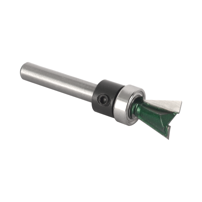 Brocas enrutadora de rodamiento inferior de broca de cola de milano de 6MM, 6,35 MM y 8MM para fresa de carburo para carpintería, fresa frontal de broca de madera