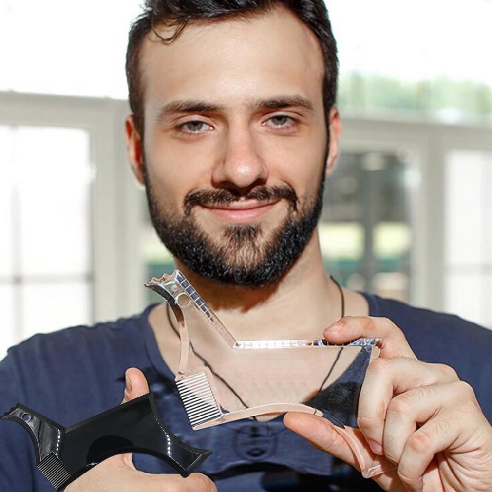 Beard and beard shape template