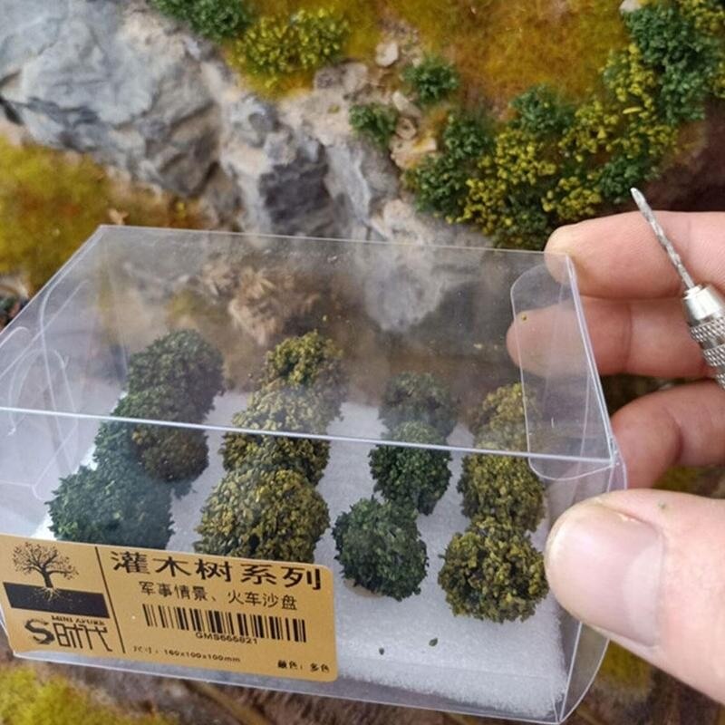 Mini Landscape Small Tree Cypress Sand Table Scene Green Plant Model Simulation Model Scene Kids Toys