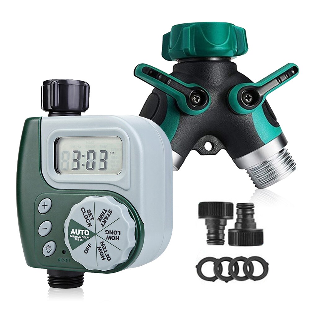 HOMEKIT 3 Arm Lawn Sprinkler With Mechanical Water Timer – 360° Rotating Garden Sprinkler System With 12 Adjustable Nozzles – Durable, Leak-Proof