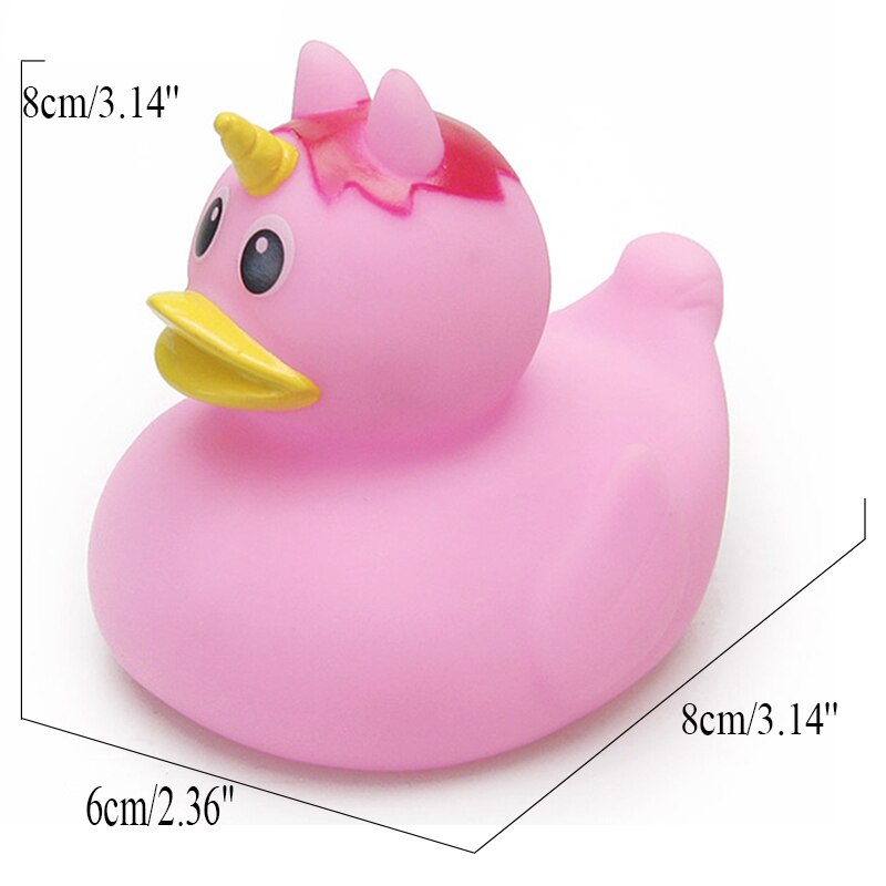 ESALINK12Cm Bagno Giocattoli di Gomma Anatra Pilot Acqua Anatra Giocattolo Creativo Del Fumetto Doccia Galleggiante Giocattolo Del Bambino Giocattoli Per Le Ragazze: YN110-1PCS