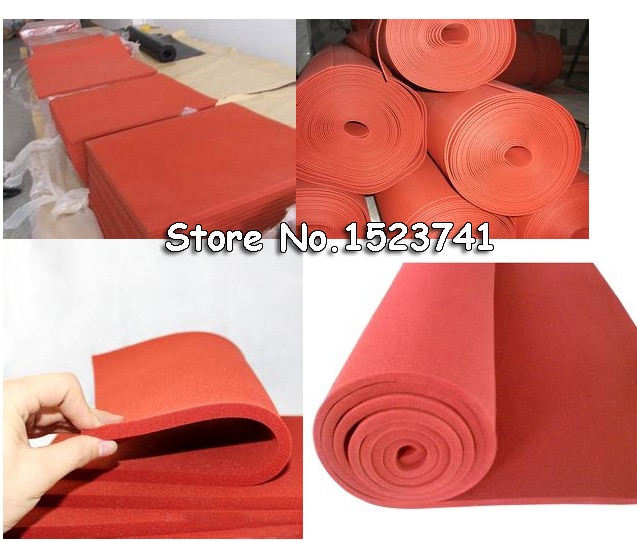 Freies 500X500X3 MM Silikon Schwamm Gummi-blatt Platte Pad 50x50 cm (20x20 &quot;) Hohe Temp Transferpresse