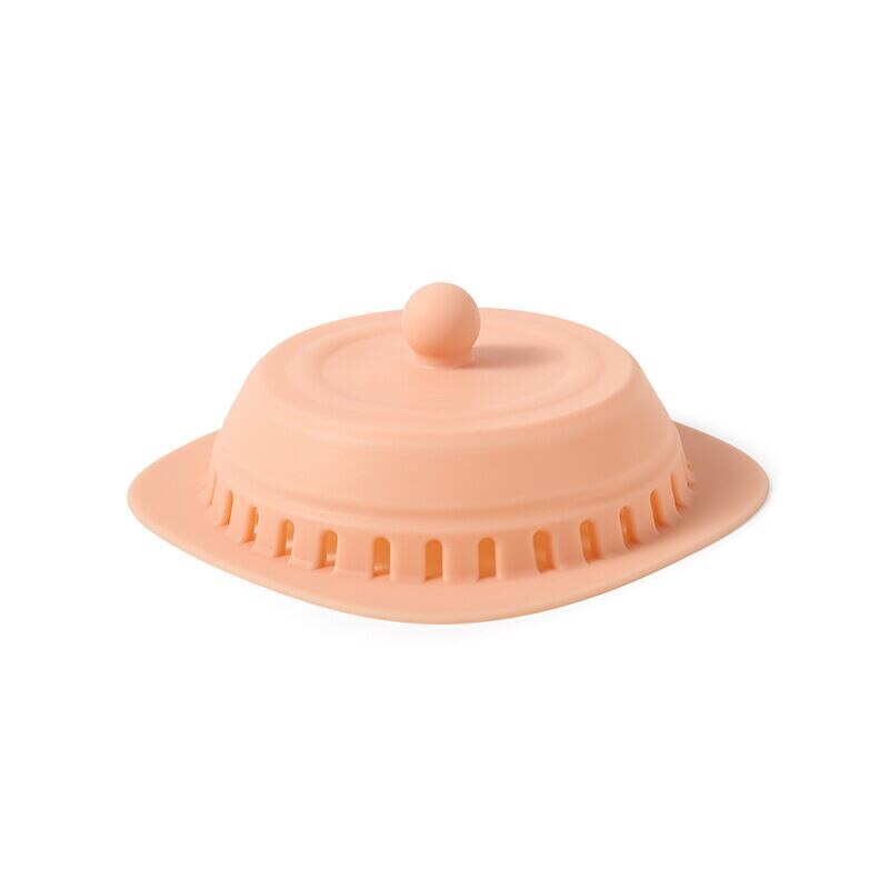 16.5CM Simple and Convenient Pipe Opening Cover Sewer Cover Permeable Cover Sewer Odor-Proof Insect-Proof Blocking Cover: Pink
