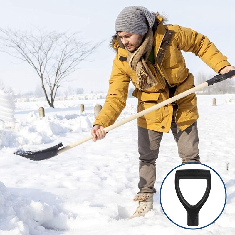4Stck D Griff Hand Schaufel handhaben Pro Graben Scoop zurück Sparer Ersatz Rechen Gartenarbeit Werkzeug Schnee Entfernung Garten Werkzeug