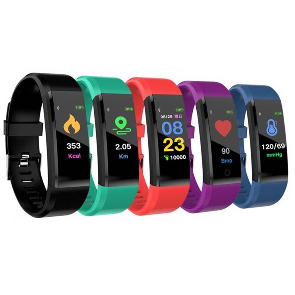 Fitness Tracker Sports Intelligent Band with Heart Rate Sleep Tester Call Reminder Pedometer for Children Men Women