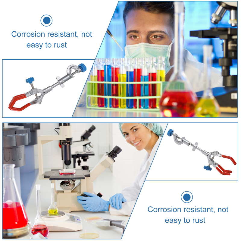 Laboratory Test Tube Clip 2-jaw clamp 4-jaw clips universal clamp condenser tube clamps tubes clamp college school Lab supplies