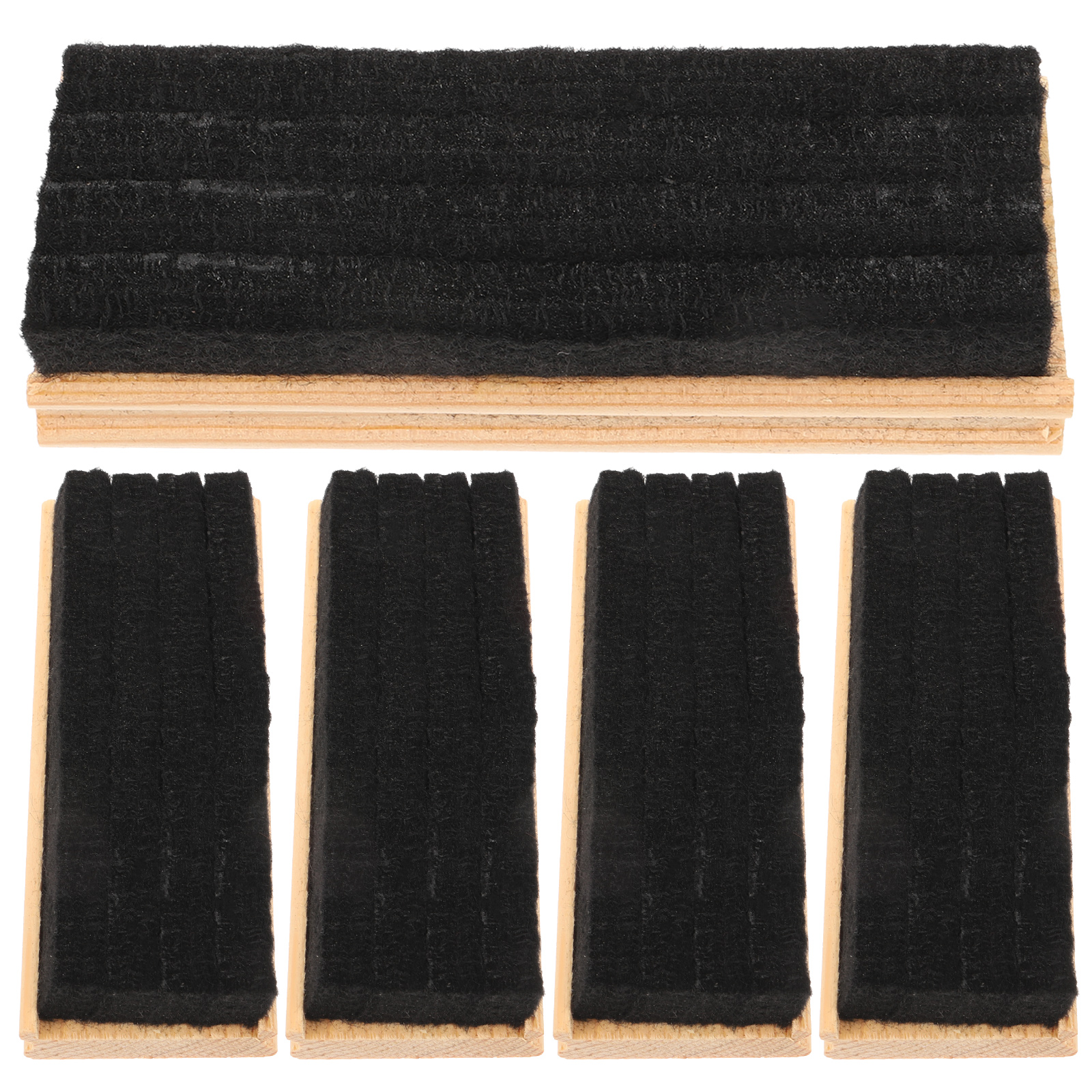 5pcs Krijtbord Draagbare Gummen Whiteboard Gum Houtvilt Cleaner Veeg Gum Droog Wissen Board Schoonmaken School voor