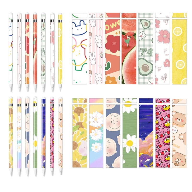 Cute for Apple Pencil Stickers Scratchproof Ultra Thin Stickers Cute Series Press Stylus Non-Slip Protective Paper-4