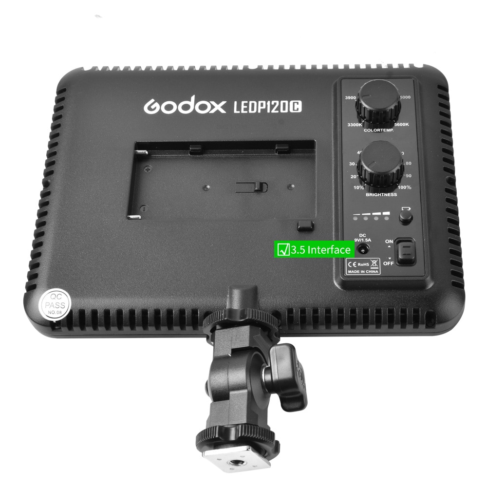 Godox LED Licht Ultra Slim P120C Studio Kontinuierliche 3300K ~ 5600K LED Video Licht Lampe mit Batterie Für kamera DV Camcorder