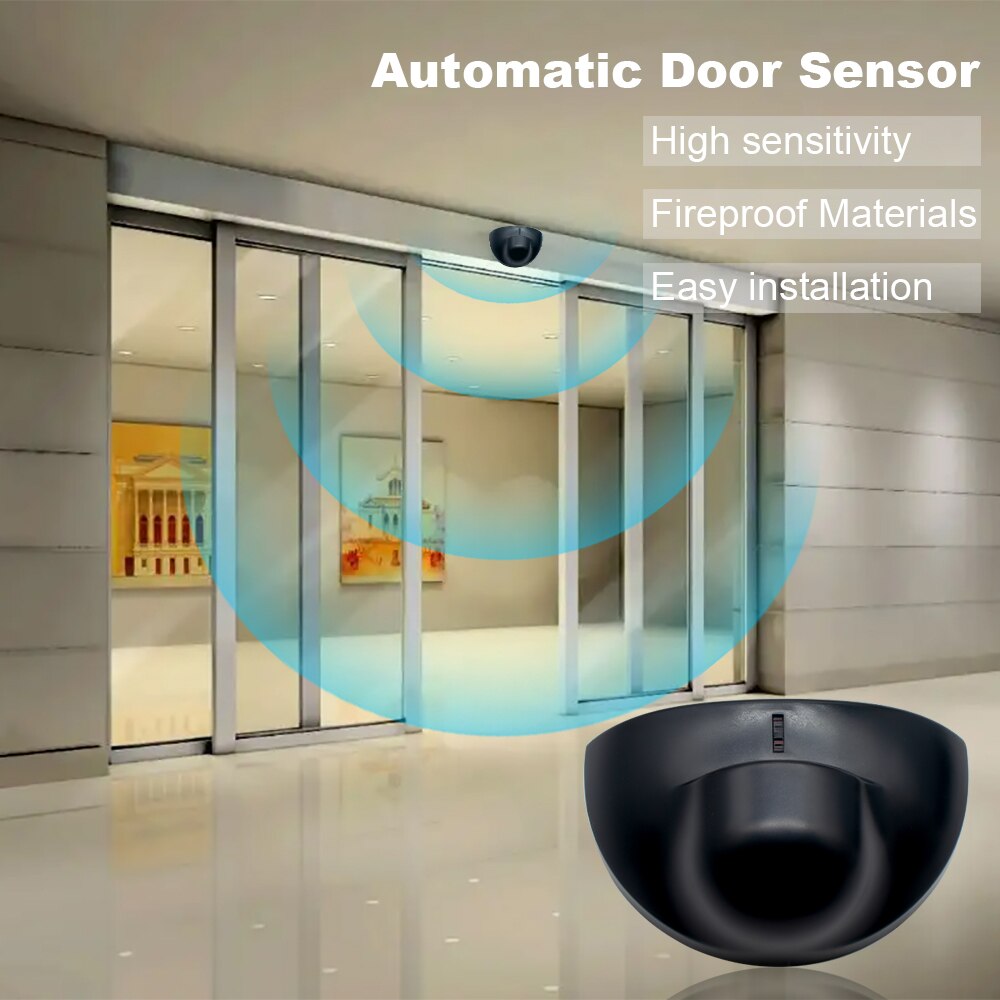 Sensor De Movimiento para puerta automática, dispositivo con Control De acceso, apertura De puerta automática, 24.125 GHz, 12-24 V