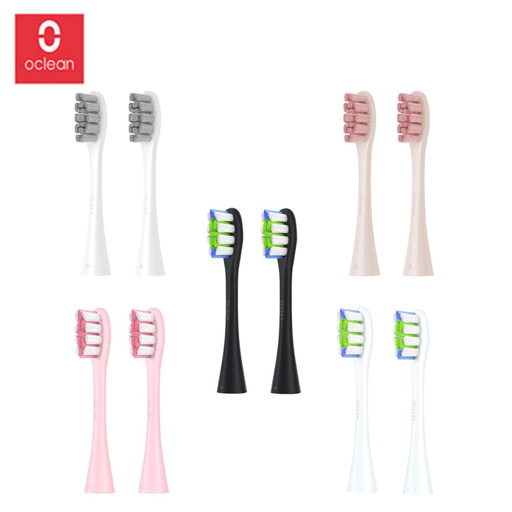 Original Oclean Replacement Brush Heads for Oclean Z1 X SE Air One Automatic Sonic Toothbrush Deep Cleaning Brush Head 2PCS