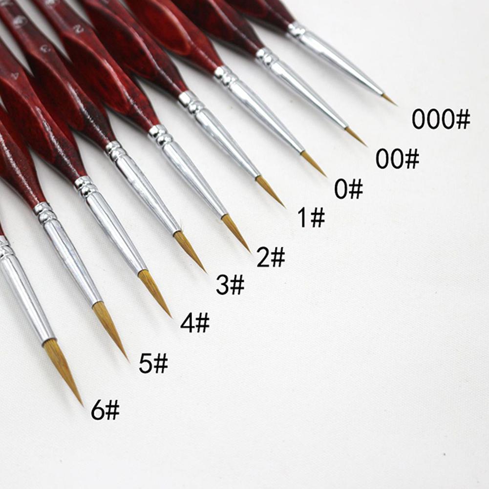 Pincel de tinta de marta cibelina para pintura artística, pincel para dibujar, pincel para óleo, suministros de arte, herramienta: number 5