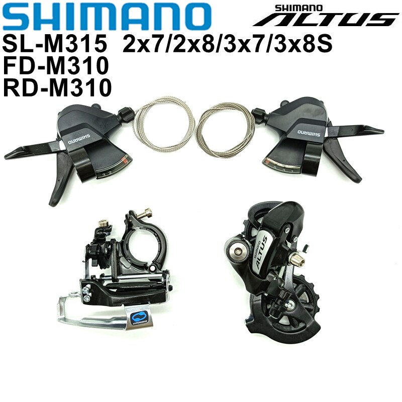 Shimano Altus RD-M310 Mtb Achterderailleur 7/8S FD-M310 Voorderailleur SL-M315 Bike Shifter Lever 2X7 2X8 3X7 3X8 Speed
