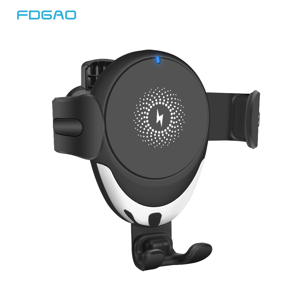FDGAO 15W Fast Wireless Charger Car Mount for iPhone 11 X XS X 8 Automatic Clamping Qi Charging Phone Holder for Samsung S10 S9