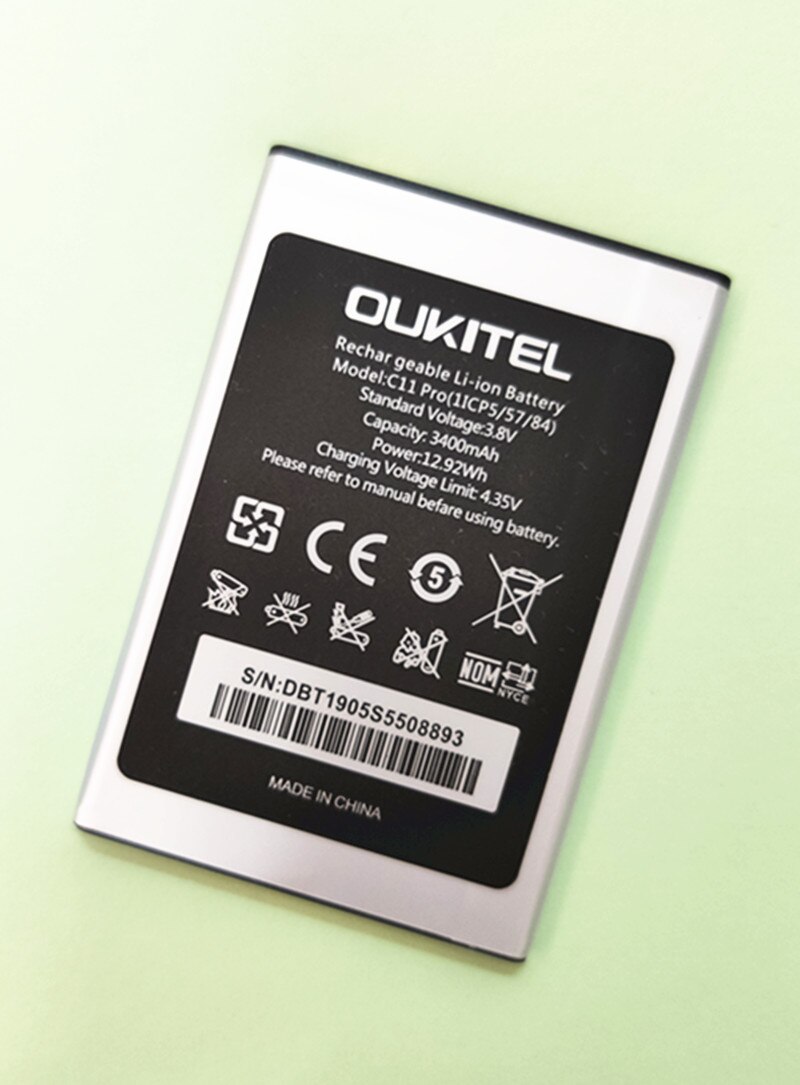 C11 Pro (1ICP5/57/) batterij Oukitel C11 Pro Batterij 3400Mah Hoge Capaciteit 5.5Inch MTK6739 3 + 16G Telefoon Batterij