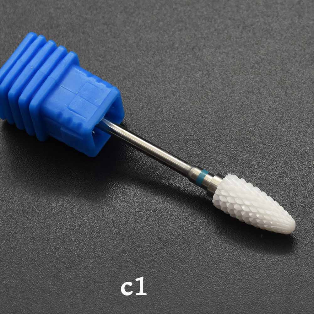 Jewhiteny-Fresa eléctrica de cerámica para limpieza de cutículas, fresa rotativa para manicura, torno de uñas para pedicura, accesorios