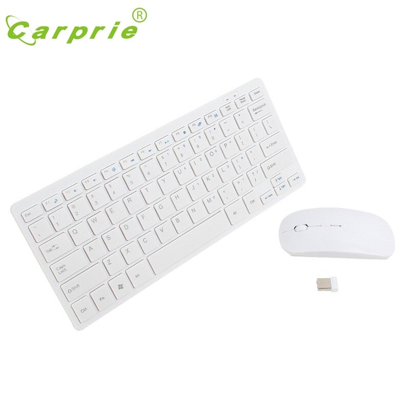 CARPRIE Ultimate Wireless 2.4GHz Mini Keyboard and Mouse Combo Set for Laptop iMac Macbo Mar3 MotherLander