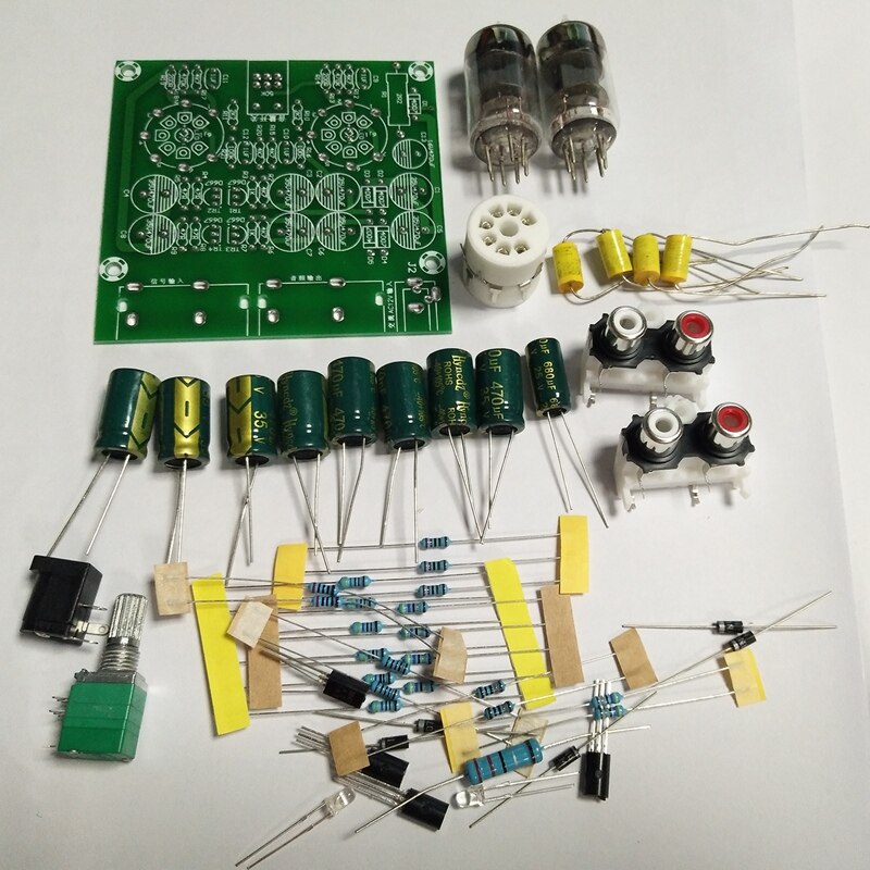 Tube Amplifiers Audio board Amplifier Pre-Amp Audio Mixer 6J1 Valve Preamp Bile Buffer Diy Kits