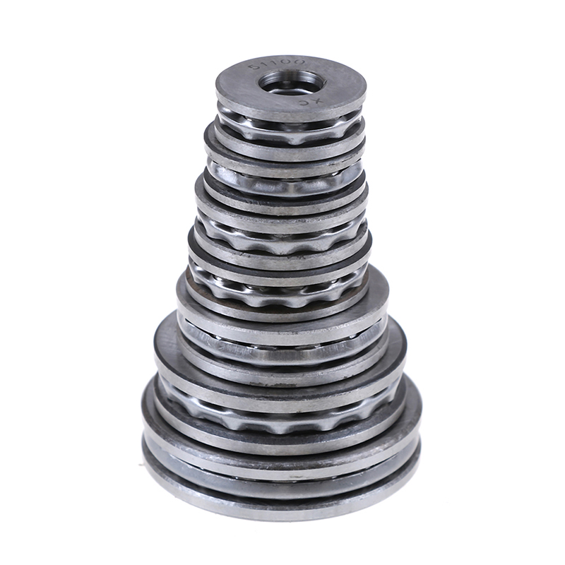 Praktiske miniature tryklejer metal aksial kuglelejer 3 del 51100 serie 51100 to 51106 til hardware tilbehør 1 stk.