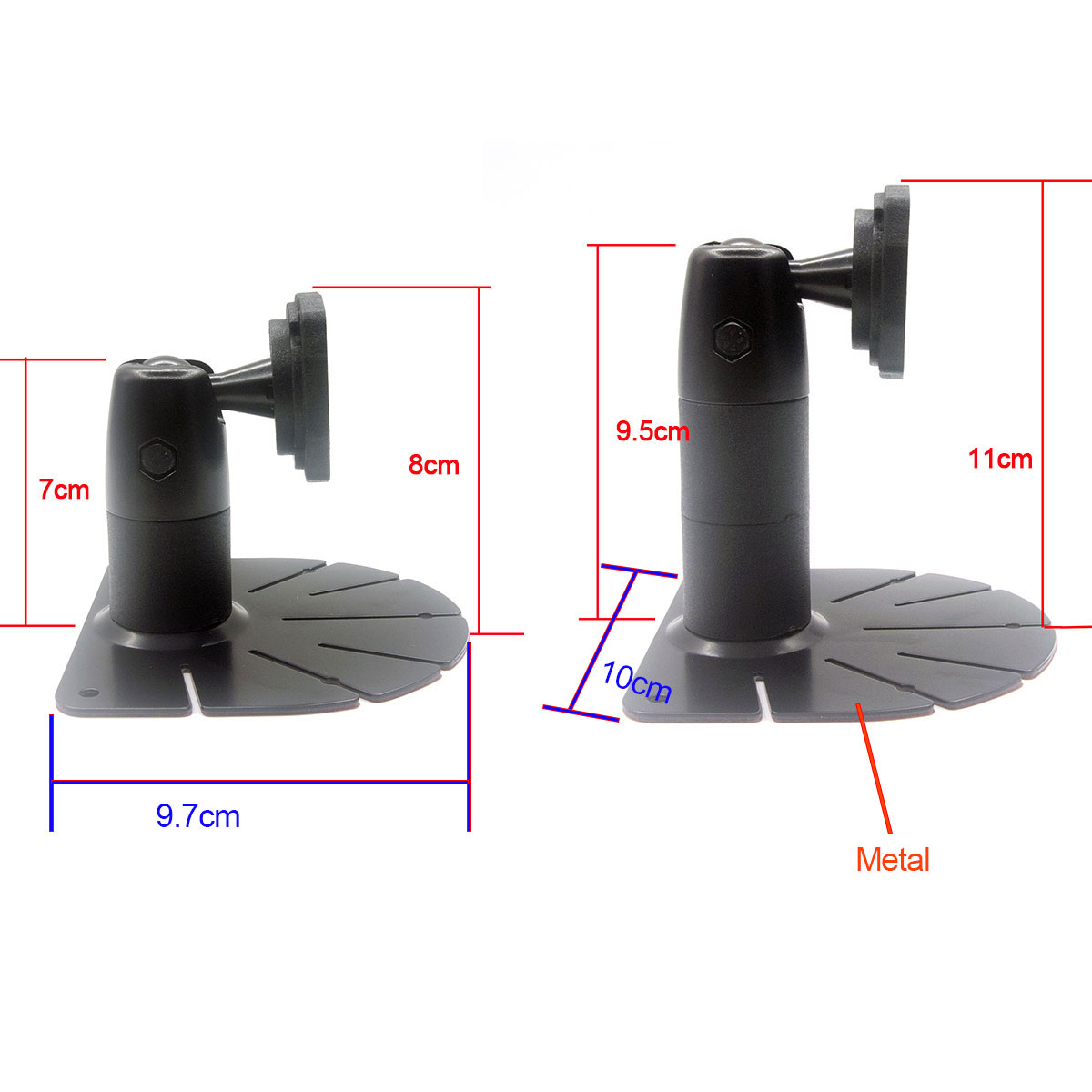 ANSHILONG Autospiegel Dashcam Dashboard Center Console Basisbevestiging met Paneeladapter in plaats van Band