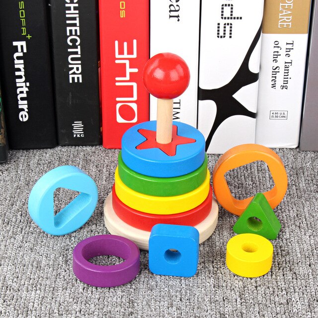 DIY Baby Holz Spielzeug Baby Spielzeug Bunte Holz Blöcke Baby Musik Rasseln Grafik Erkenntnis Frühen Pädagogisches Lustiges Spielzeug Für Kinder: 9
