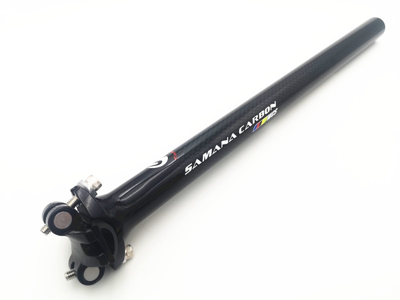 SAMANA WCS gorąca sprzedaży rowerów z włókna węglowego sztyca MTB części robić roweru górskiego zacisk sztycy rury 27.2 30.8 31.6*350/400mm