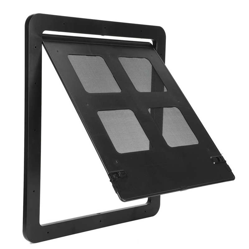Pet Dog Cat Door Safety Enclosure Pet Small Dog Cat Screen Door Sliding Screen with Magnetic Flap Supply Simple Installation
