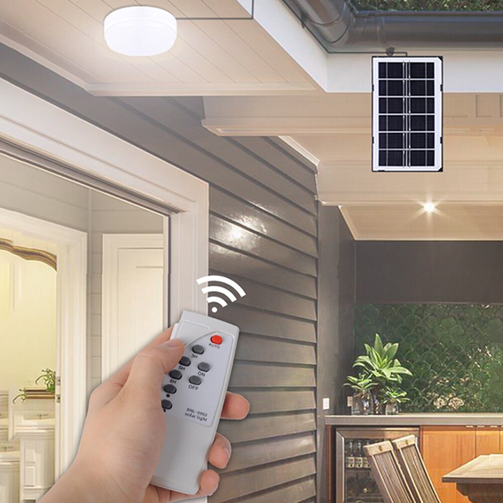 Indoor Lighting Remote Control 18w Modern Home Entrance Hallway Lamp Solar Powered Ceiling Light Dimmable Adjustable Decoration