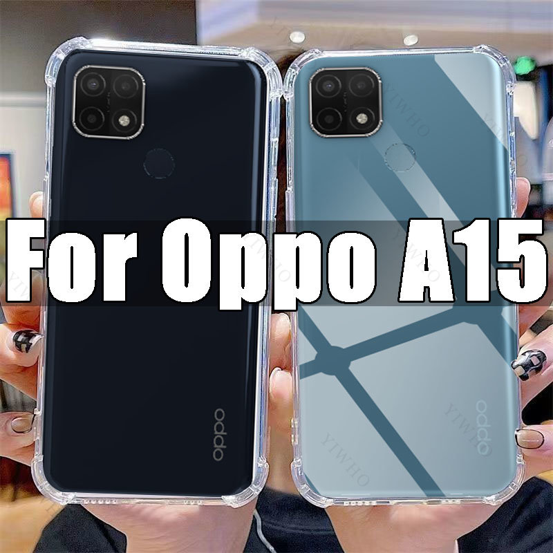 Doorzichtig Telefoonhoesje Voor Oppo A15 Tpu Transparant Hoesje Oppo A 15 Oppoa15 6.52 "Cph2185 Schokbestendige Anti-Krashoezen: Default Title