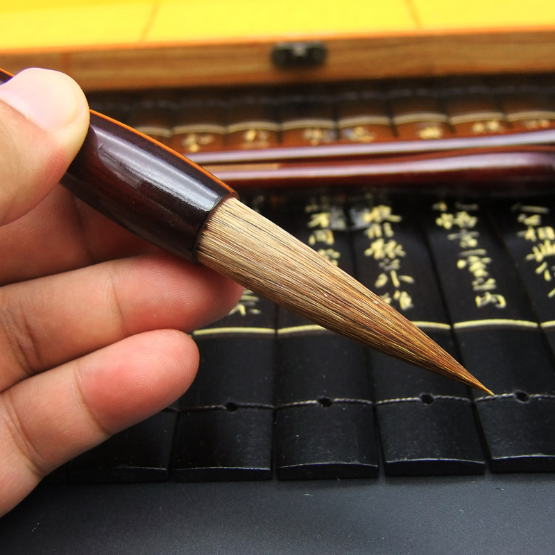 Kinesisk kalligrafibørste sæt caligrafia maleri skrivepensel pen 3 stk / sæt væsel hårbørste pen tinta kina kalligrafi
