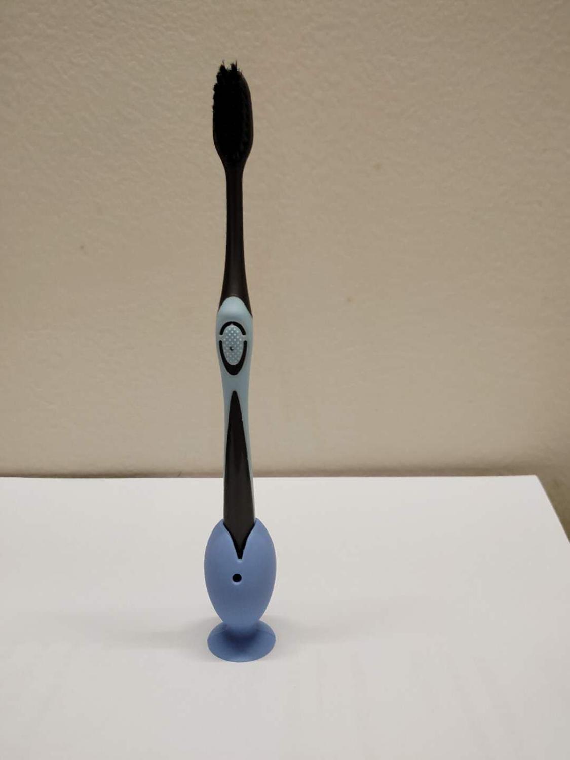 Cute Cartoon Fish Silicone Toothbrush Holder,45mm Mini Toothbrush Base Bathroom Toothbrush Storage Tool Toothbrush Bracket: Blue