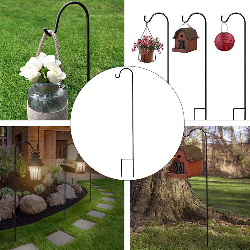 Crochets berger plante crochet piquet de jardin extérieur plante support cintre berger crochet artisanat crochet jardinage insérer fer tige outils