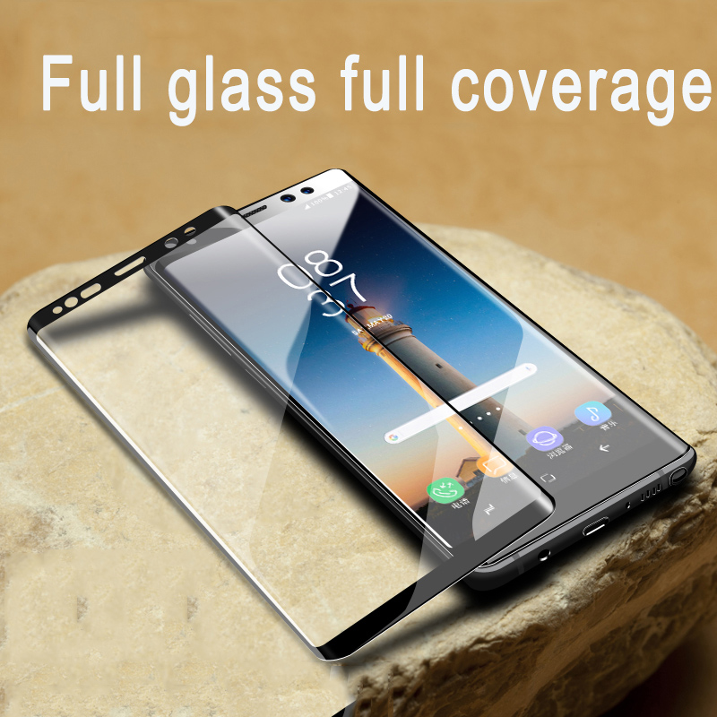 Full Curved Screen Protector For Samsung Galaxy S9 S8 Plus Note 9 8 Tempered Glass For Samsung Galaxy S8 S7 S6 Edge Protective