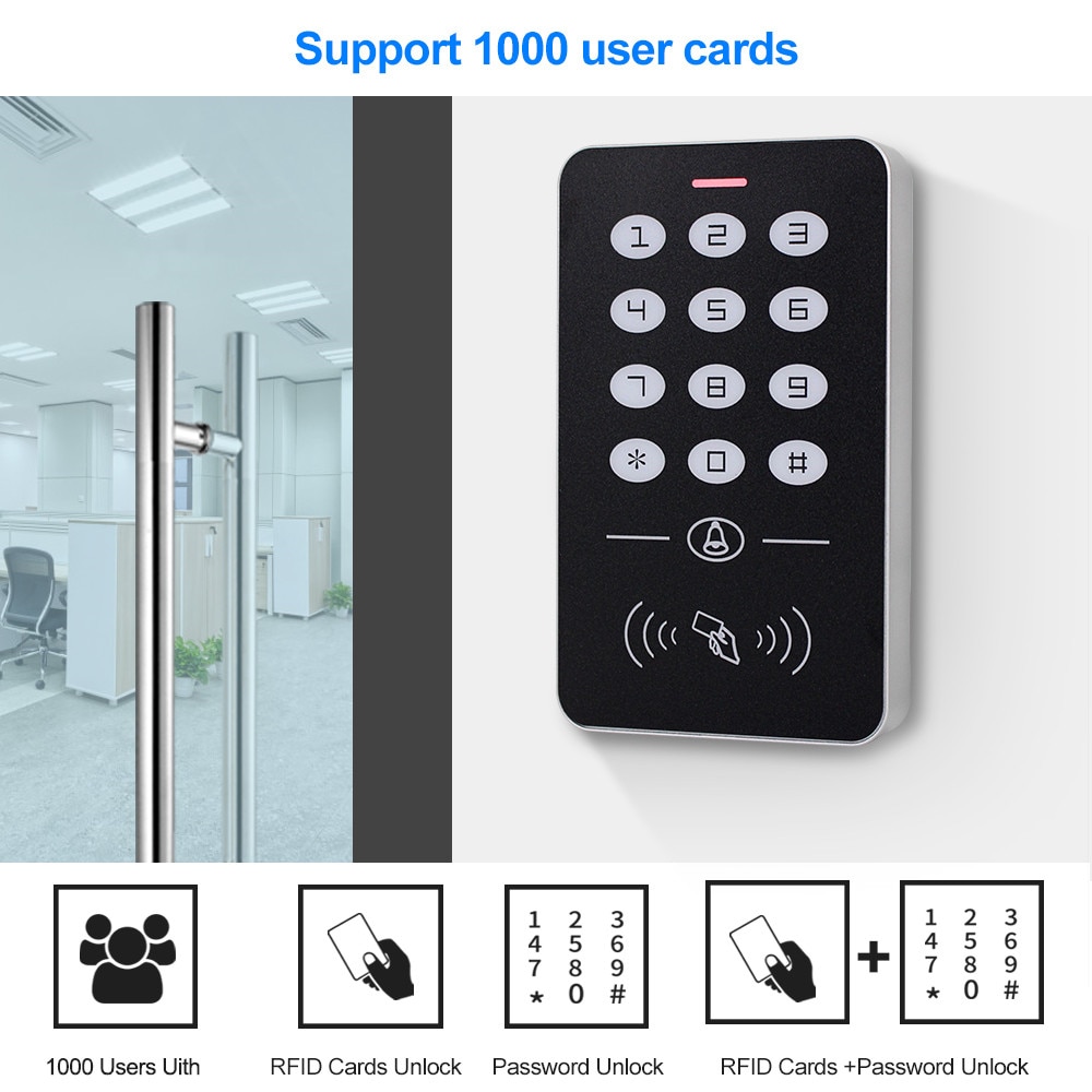 OBO – clavier de contrôle d'accès autonome, système de clavier RFID, couverture extérieure étanche, lecteur de carte contrôleur 125KHz, 10 pièces