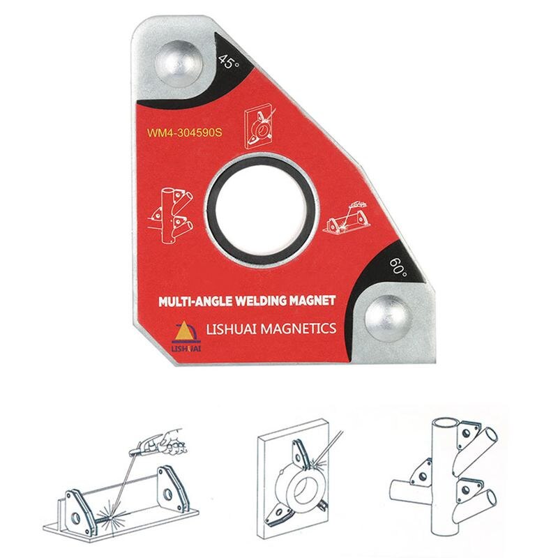 2pcs Multi-angle Mini Welding Magnets Neodymium Clamp Holder Never Degaussing Lifting Welding Positioner 30 60 45 90 degrees