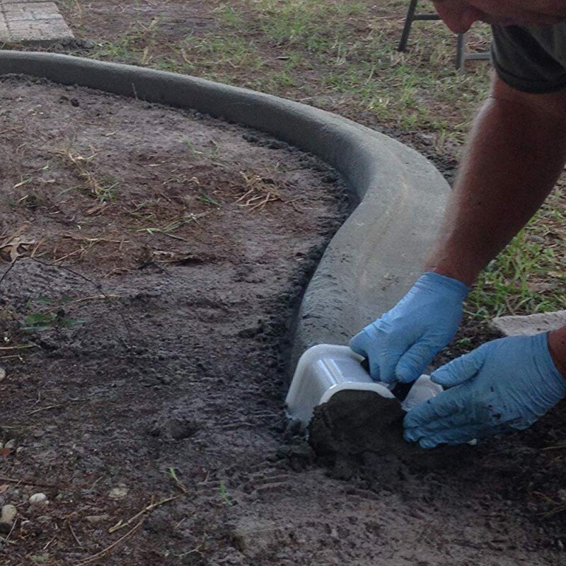 Plastpussel murslev betongspackel konstruktionsverktyg med handtag murade murslev för trädgårdslandskap