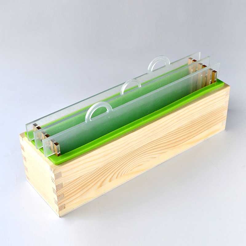 Nicole Siliconen Mal Set Handgemaakte Maken Brood Zeep Mould Met Transparante Verticale Acryl Duig & Bloem Mat