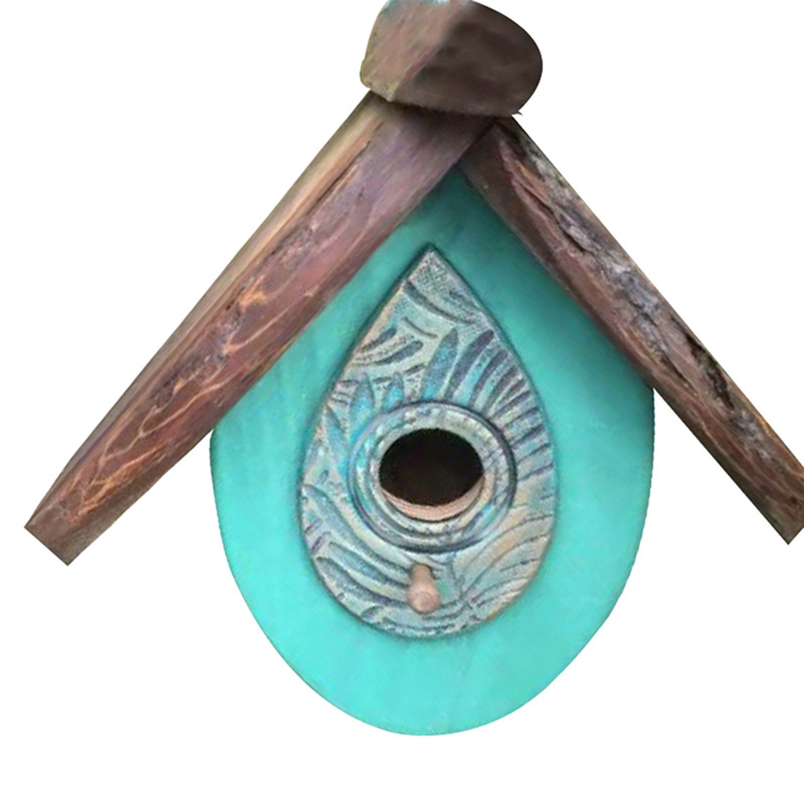 Hand Carved Wood Birdhouse Outdoor Hanging Birdhouse Ornament Garden Courtyard Terrace Hand Carved Wood Birdhouse XHC88