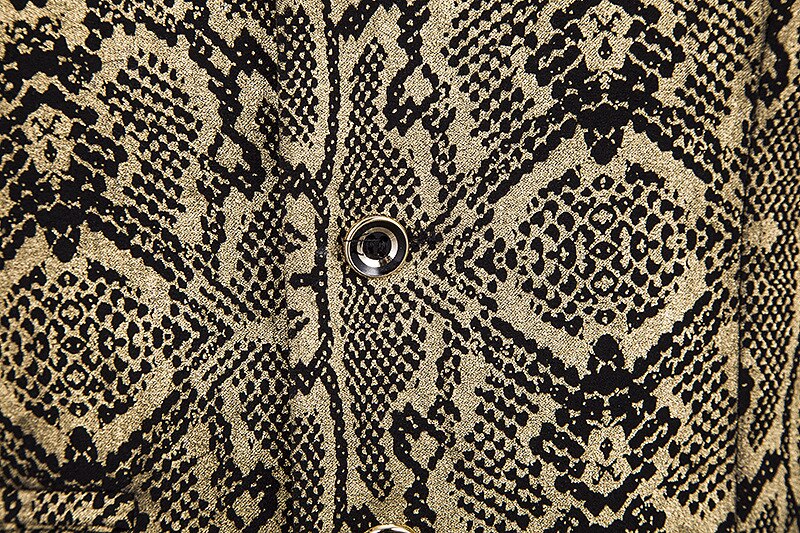Luxe gouden slangenprint nachtclubvest heren merk mouwloos vest heren feest disco vesten chaleco hombre xxl