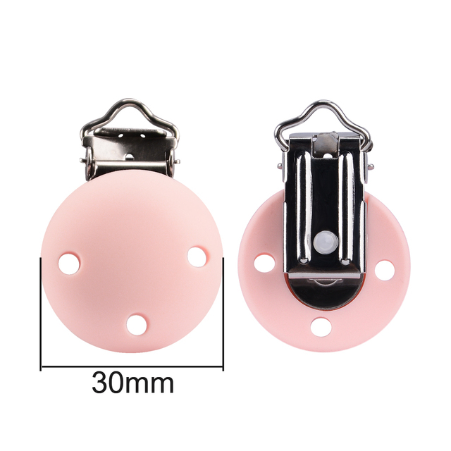 LOFCA 3Pcs/Lot Silicone Clips Round Heart Shaped Clips jewelry creation clip Tools clips for Necklace Jewelry Accessories: Khaki