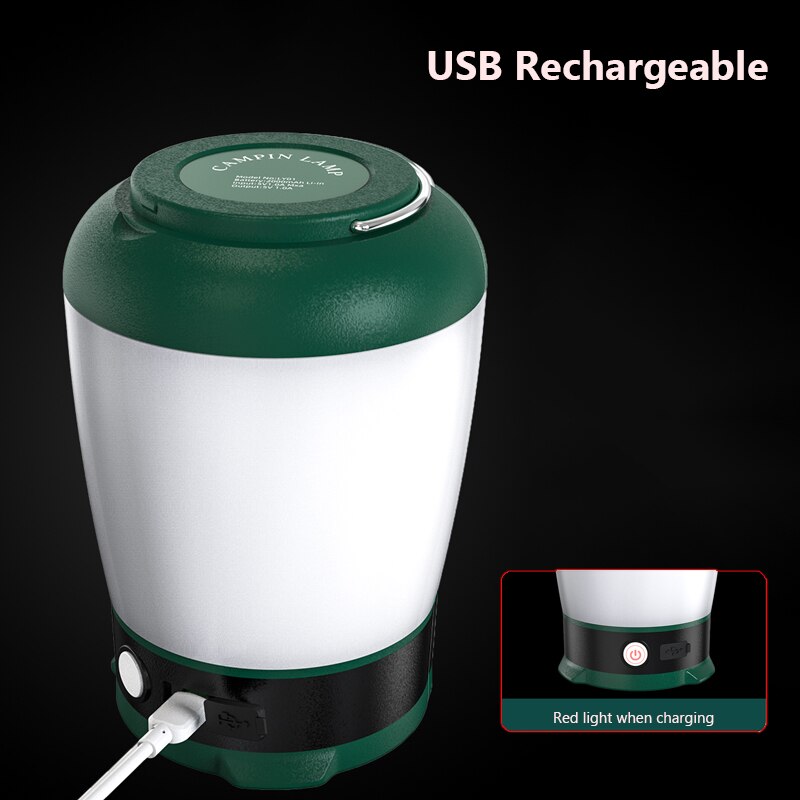 500w led camping lommelygte genopladelig lanterne til udendørs telt lampe bærbare lanterner nødsituationer varmt og hvidt lys til grill