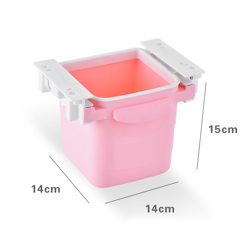 O lixo retrátil da lata de lixo da tração invisível do escritório da lata de mesa do agregado familiar da gaveta do lixo sob tabelas push-pull escaninhos de lixo portáteis