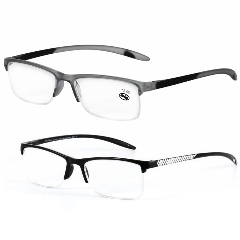 Retro Leesbril Mannen 1.0-4.0 Verziend Brillen Full Frame + 1.0 Tot + 3.5 Draagbare W715