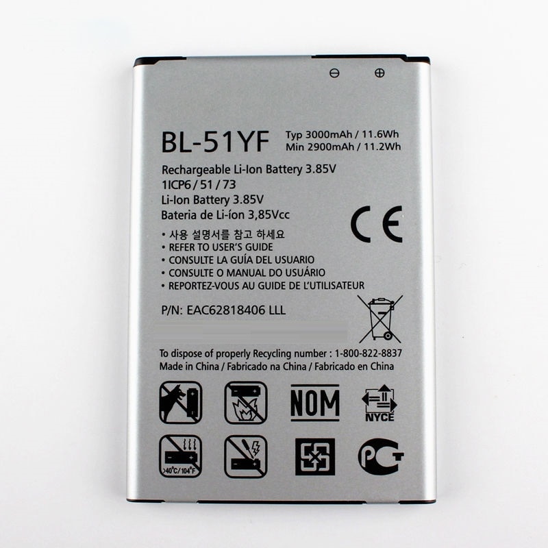 BL-51YF Mobiele Telefoon Batterij Voor Lg G4 BL-51YF H815 H818 H810 VS999 F500 Capaciteit 3000 Mah Vervangende Batterij