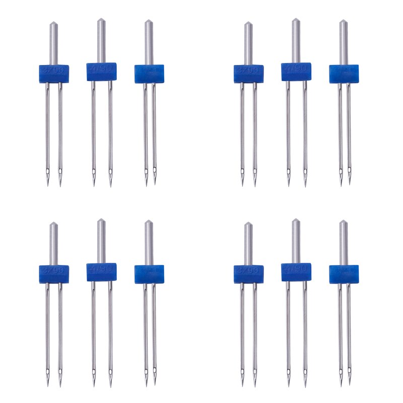 Agujas dobles multifuncionales para máquina de coser, 2/3/4MM, 6 uds.