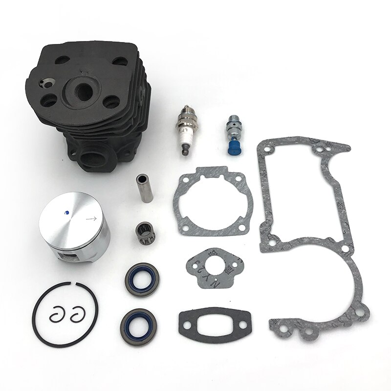 Hundure 46mm cylinder stempel olietætning tændrørssæt til husqvarna 51 55 rancher motorsav dele  # 503609171 , 503 60 91-71