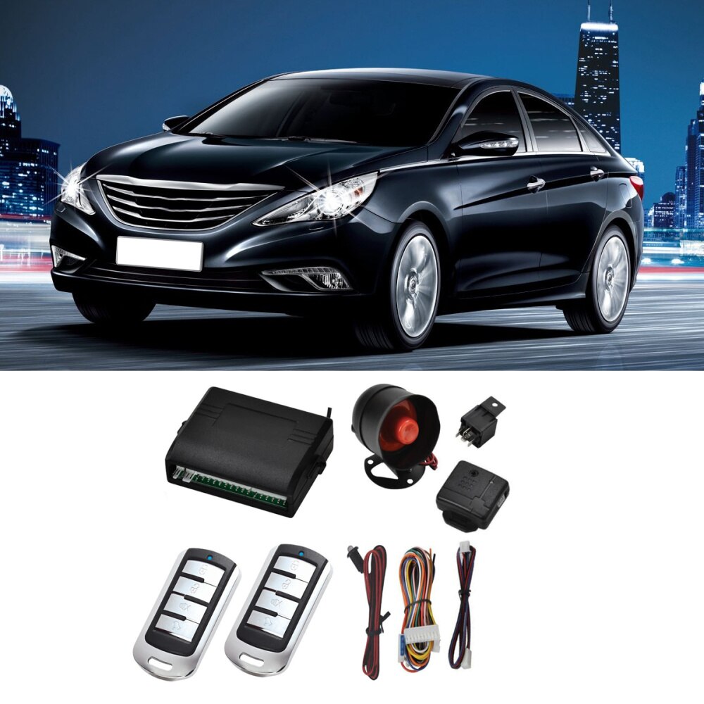 1 Set Auto Alarm Set Auto Inbouwen Accessoire Auto Alarm Security Apparaat Auto Afstandsbediening Alarm Kit Auto Alarm Vergrendeling kit Voor Veh