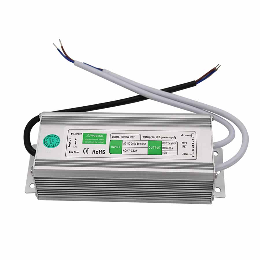 Vanntett  ip67 led strømforsyningsdriver ac  dc 12v/24v 10w 15w 20w 25w 30w 36w 45w 50w 60w 80w 100w 120w 150w for led-stripelys