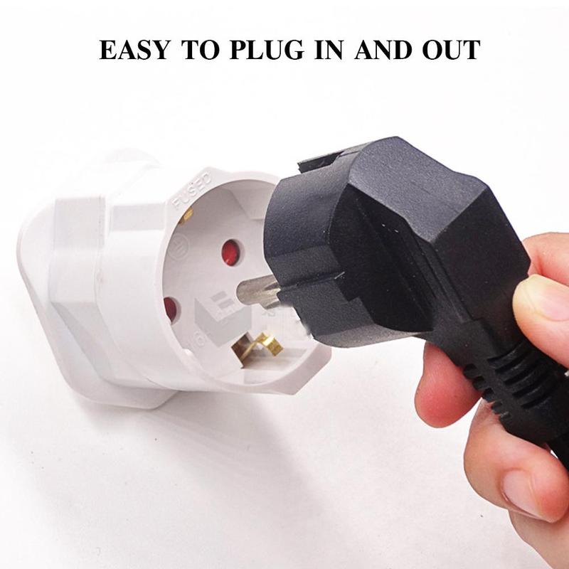 British standard conversion plug EU UK 3 Pin Plug 13A 250V Converter Adapter Universal Travel G9V1