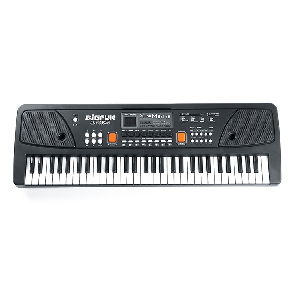 61 Keys Digital Music Electronic Keyboard Multifunctional Electric Piano for Piano Student with Microphone Musical Instrument
